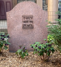 Hellebore with gravestone