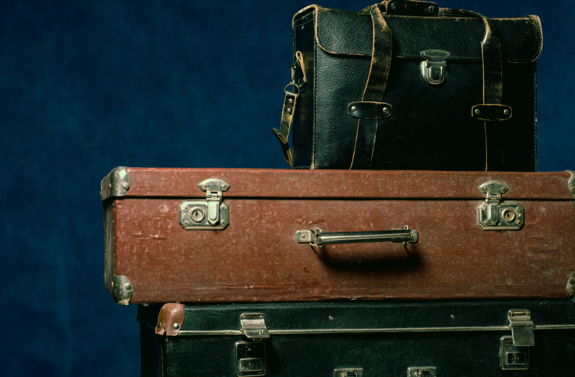 old suitcase background